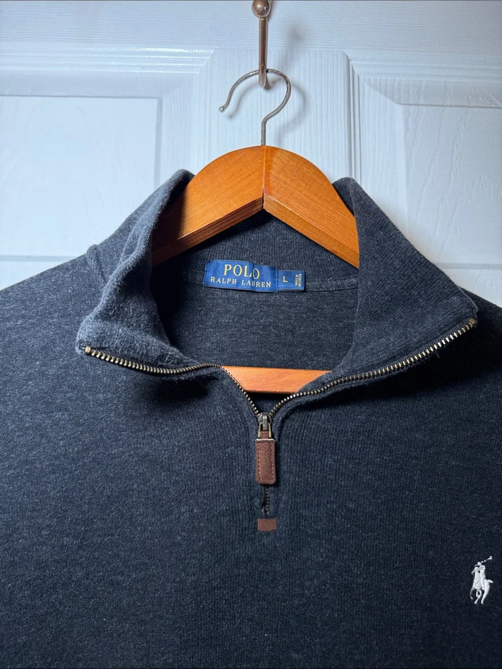 Polo Ralph Lauren Men's Estate-Rob Quarter Zip Pullover Large